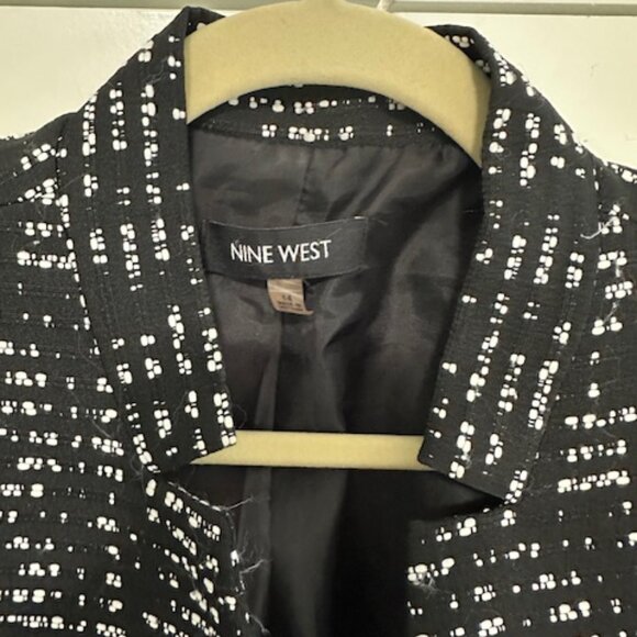 Nine West Tweed Crop Blazer - Picture 3 of 5